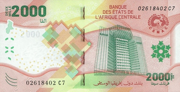 PNew (PN702) Central African States - 2000 Francs 2020 (2022)